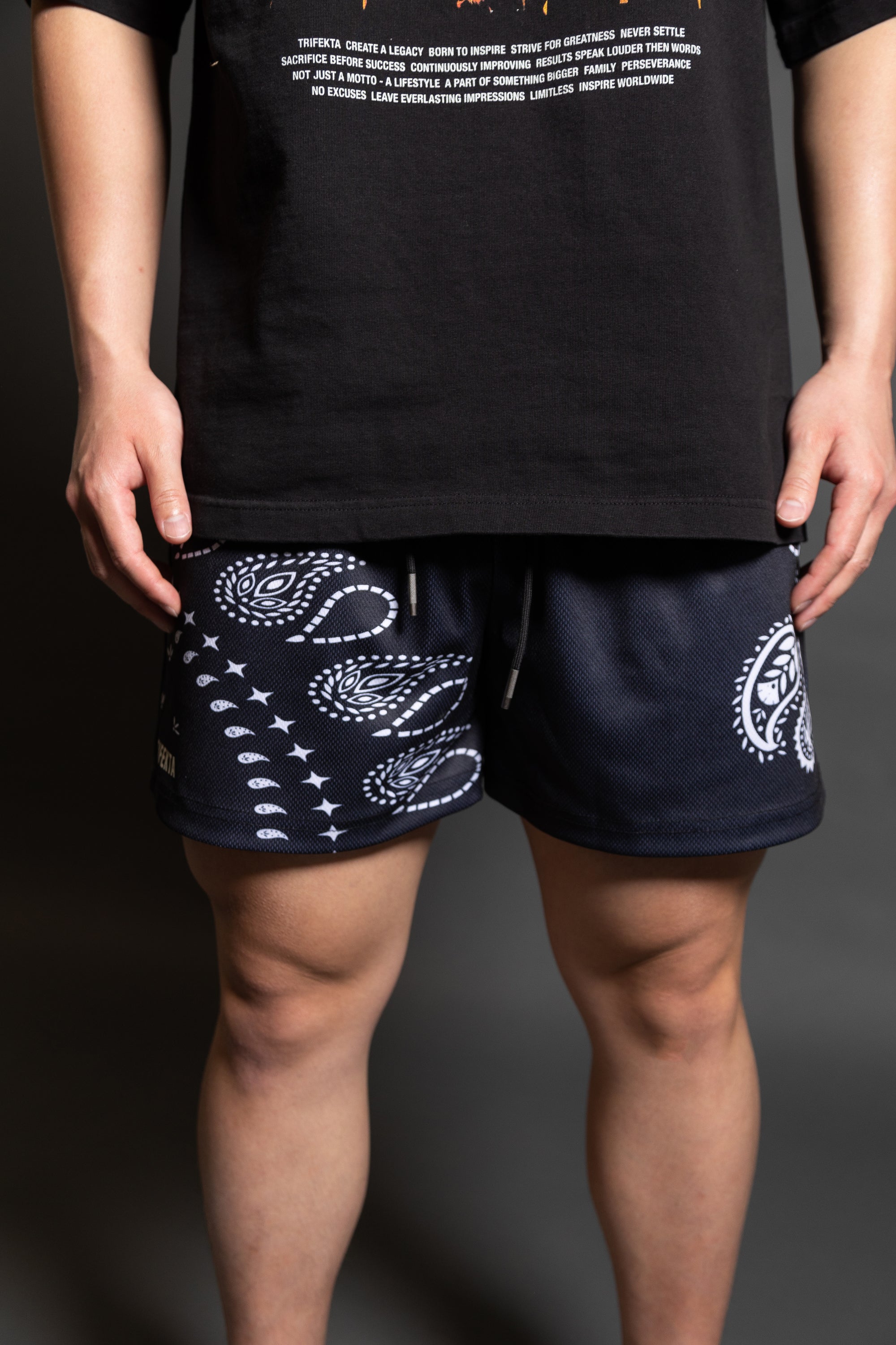 Paisley Shorts (Black)