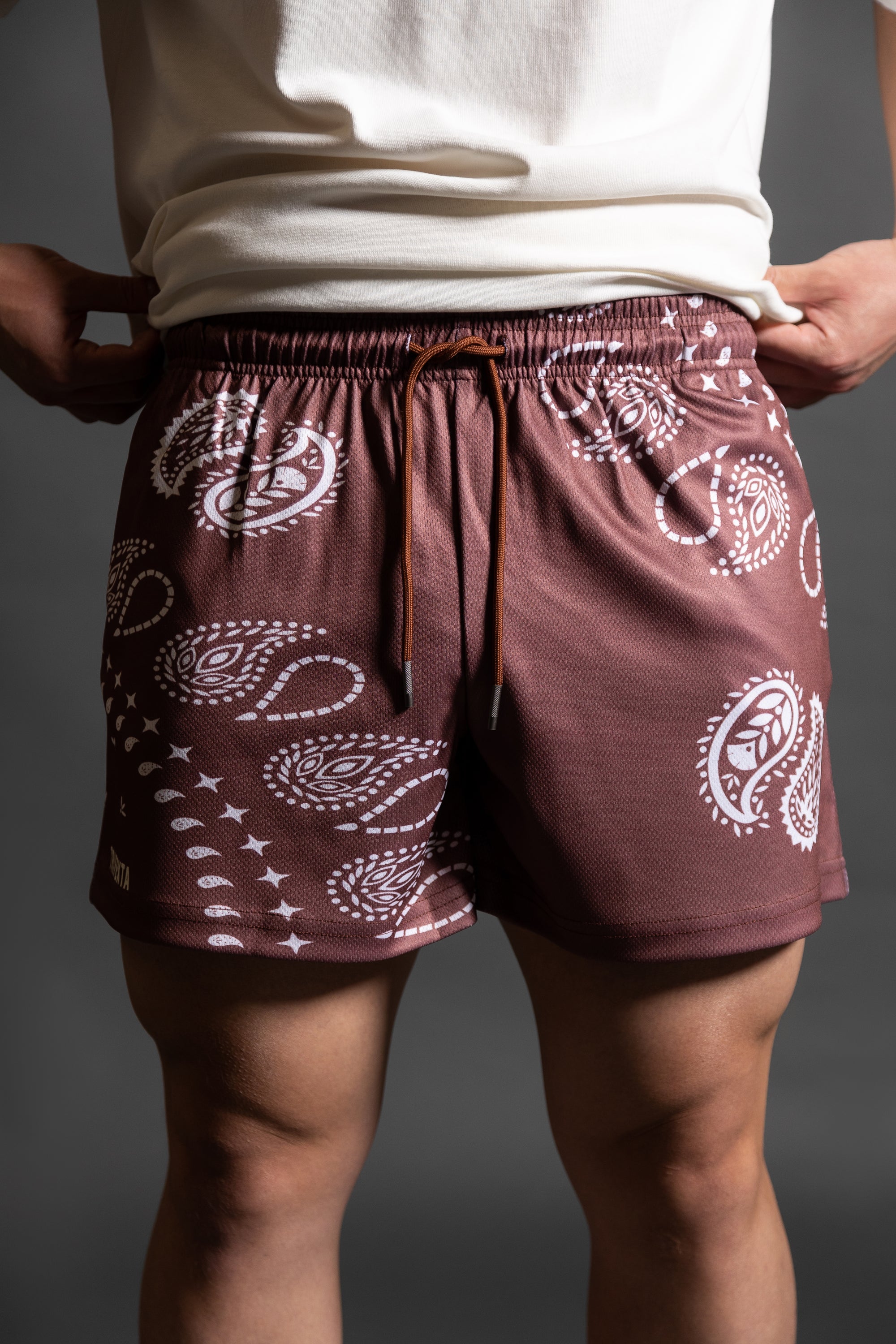 Paisley Shorts (Brown)